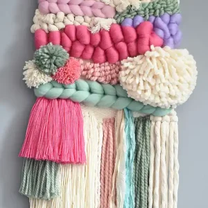 Makatka, tkana dekoracja ścienna w stylu boho idealna do pokoju dziecięcego Nowość