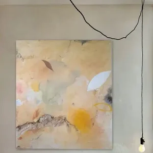"Levitation" 80x90 cm, pigmenty ziemne, akryl Oferta czasowa