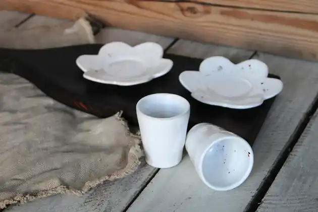 "Przedwiośnie" - 2 filiżanki do espresso Ostatnie sztuki
