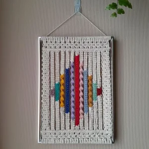 Sznurkiem malowane. Kolorowa makrama w ramce. Tylko dziś