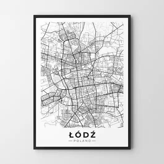 Hit cenowy Plakat Mapa Łódź