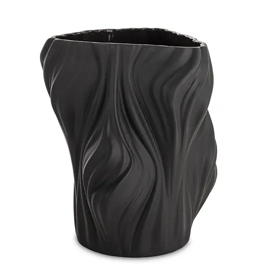 Wysoka jakość Wazon porcelanowy 20,5x16,5x16,5 cm IRREGULAR czarny