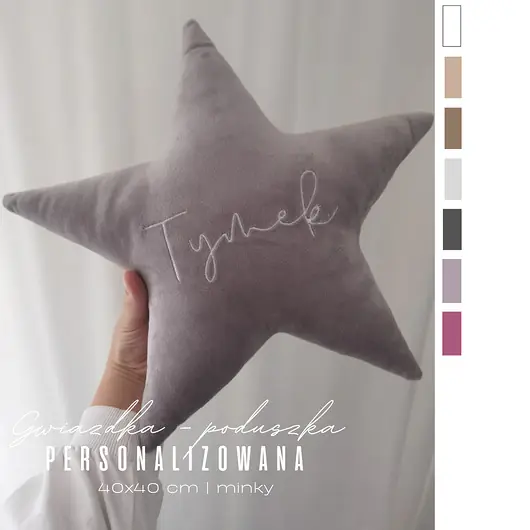 Rabat Poduszka personalizowana - gwiazdka