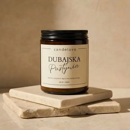 Dubajska Pustynia świeca sojowa Wyprzedaż