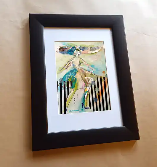 Kumoszka 33 - akwarela 16x24 cm unikat Wyjątkowa oferta