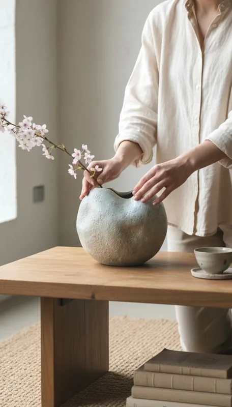 Nie przegap Duży wazon obiekt ceramiczny kula KAMIEŃ