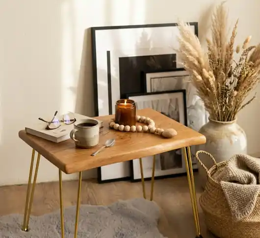 Dostępne od ręki Dębowy stolik kawowy "Golden Oak"