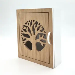 Tylko dziś Szafka na klucze NATURAL TREE - skrzynka biała