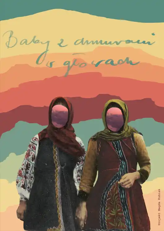 Baby z chmurami- Kolaż - plakat - wydruk Wysoka jakość