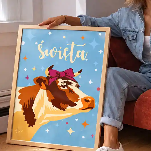 Plakat Krowa Wybór klientów