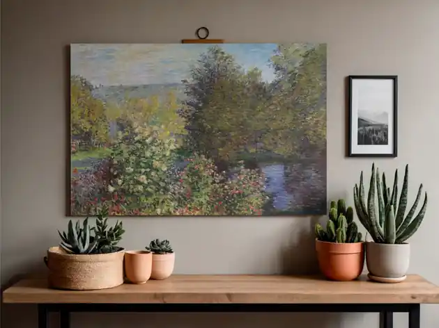 Nowość PLAKAT Claude Monet, pejzaż wiosna sztuka ścienna, ogród kwiaty