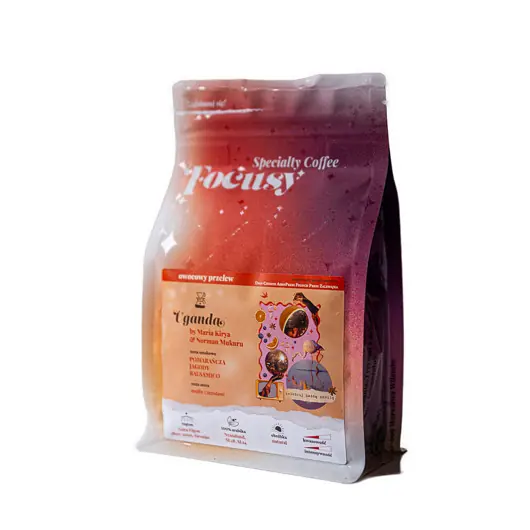 Szybka wysyłka Kawa ziarnista UGANDA by Maria Kirya & Norman Mukuru owocowy przelew 250 g