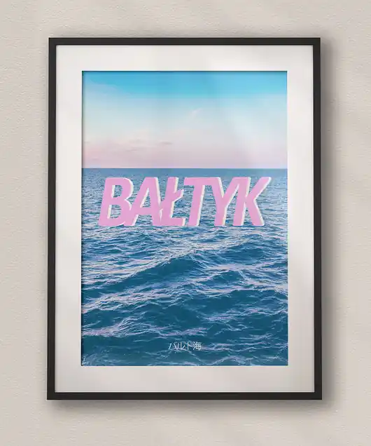 Plakat Morze Bałtyckie - 80‘s - Natura Popularny