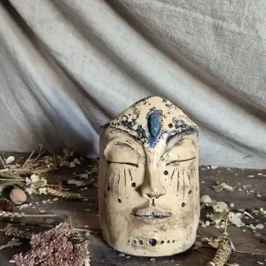Łatwy zwrot Duża donica budda, buddha osłonka, rzeźbiona budda na kwiaty