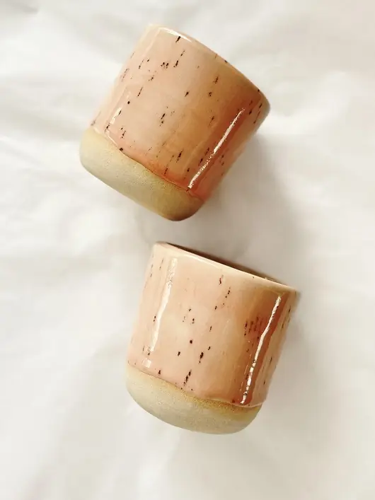 Rabat Ceramiczna czarka, kubek - różany pył