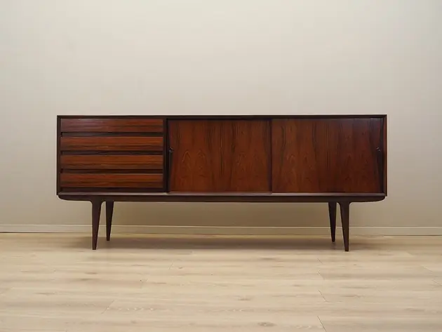 Sprawdź teraz Sideboard palisandrowy, duński design, lata 70, produkcja Omann Jun