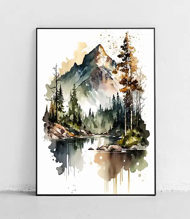 Plakat Nad Lustrem Górskiej Tamy Oferta czasowa