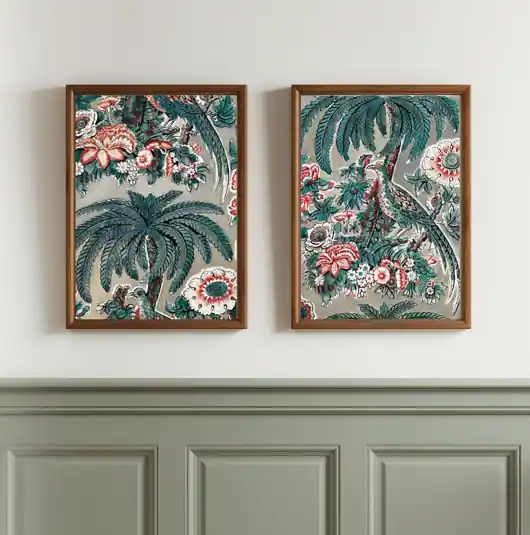 ZESTAW 2 PLAKATÓW , chintz dekoracja, grafiki botaniczne Oferta