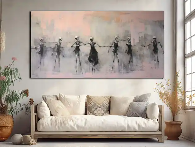 Taniec śmierci, Danse Macabre - Plakat - Surrealizm, Impresjonizm, Loft 6 Wyjątkowa oferta