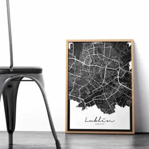 Plakat Lublin mapa Hit sprzedaży