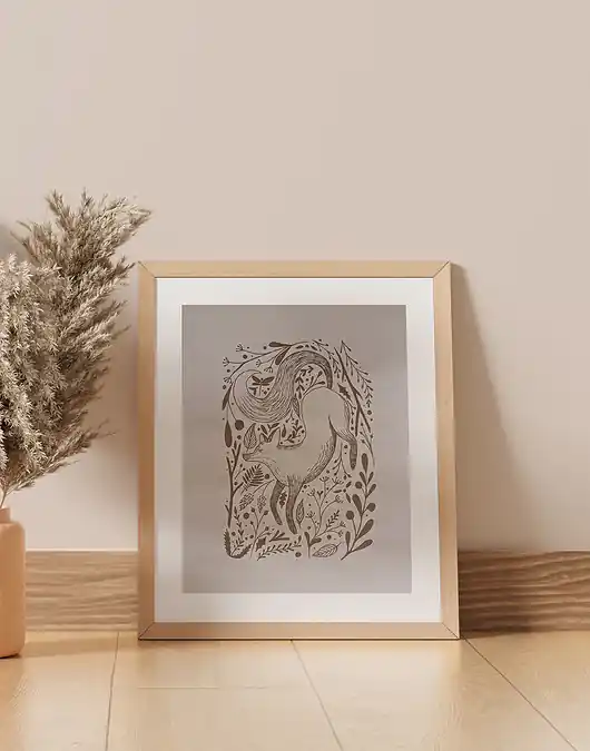 Plakat Leśny LIs - sitodruk Wybór klientów