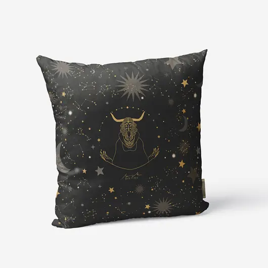 Nowość Poduszka dekoracyjna - Byk - znak zodiaku