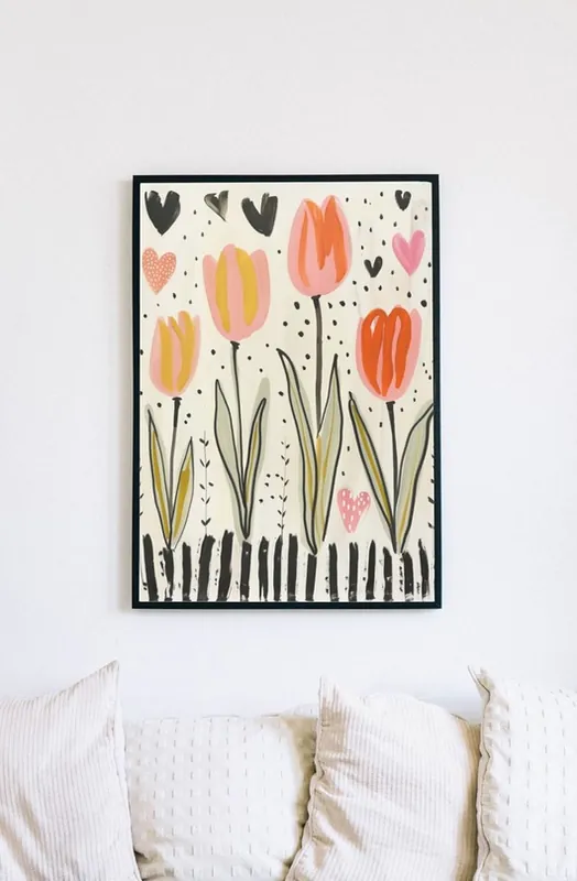 Najlepsza cena Plakat - Kocham tulipany 2
