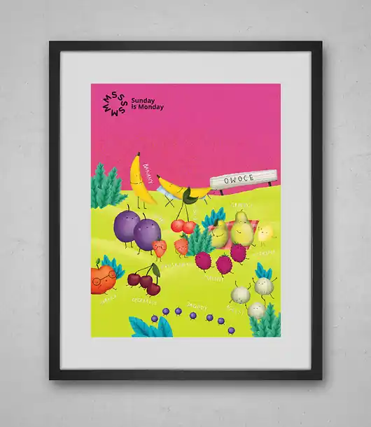 Plakat owoce - NO TO ZDRÓWKO! Wybór klientów