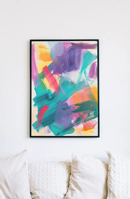 Bezpieczne zakupy Plakat - Abstract brush 1