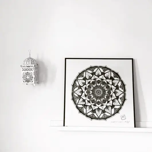 Mandala, print 50x50 cm Super okazja