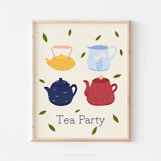 Szybka wysyłka Plakat - Tea Party