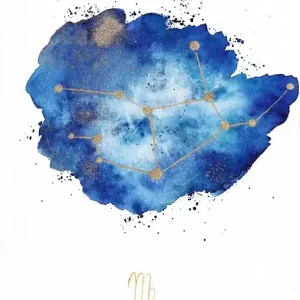 Ograniczona ilość Gwiazdozbiór Panny Znak Zodiaku PANNA Plakat