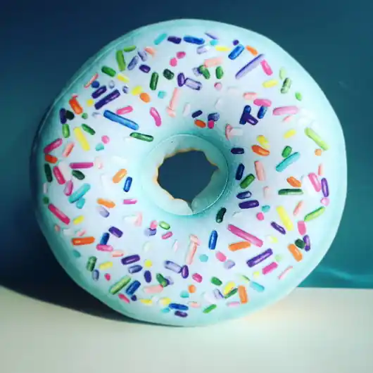 Okazja Poduszka Pączek Donut Duży Miętowy