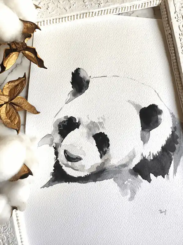 Akwarela panda Do wyczerpania zapasów