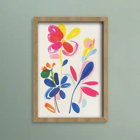 Plakat - Watercolor flowers 1 Promocja