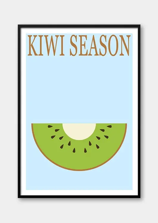 Dostępne od ręki Plakat KIWI - KIWI SEASON- z serii FRUIT SEASON