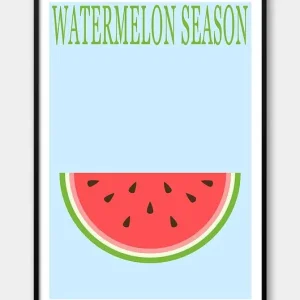 Plakat ARBUZ - WATERMELON SEASON - z serii FRUIT SEASON Bezpieczne zakupy