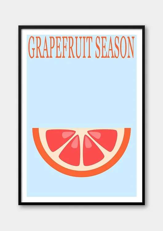 Dodaj do koszyka Plakat Grejpfrut