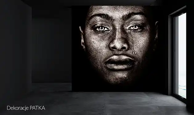 Afroamerykanka - Autorski projekt fototapety Bezpieczna płatność