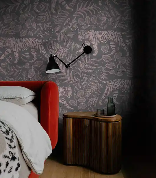 Promocja Tapeta Camouflaged Tiger Gray Pink