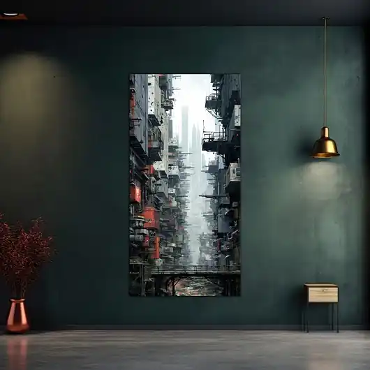Hit cenowy Futurystyczna Japonia, Cyberpunk - Plakat - Loft, Minimalizm