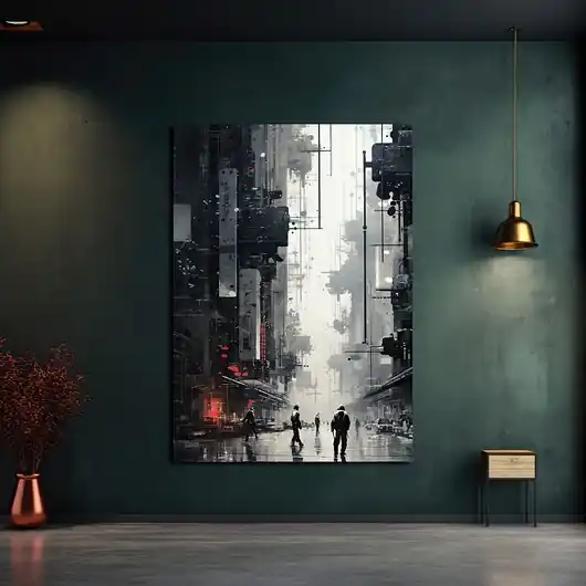 Do wyczerpania zapasów Futurystyczna Japonia, Cyberpunk - Plakat - Loft, Minimalizm