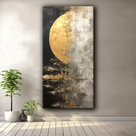 Abstrakcyjny księżyc - Plakat - Impresjonizm, Loft, Minimalizm Oferta czasowa