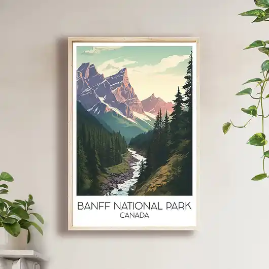 Kanada - Park Narodowy Banff - Plakat, pamiątka dla podróżnika Niska cena