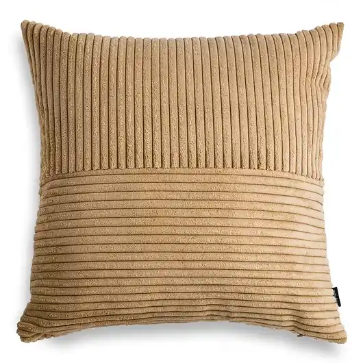 Nowość Cord Slim karmelowa poduszka dekoracyjna 45x45