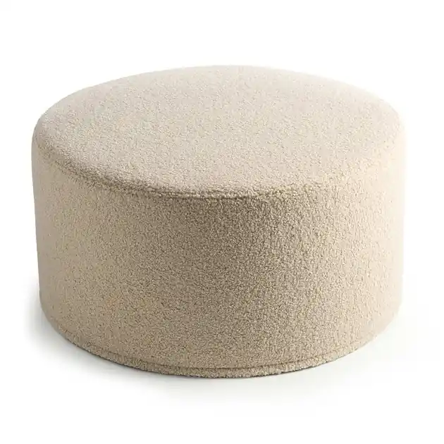 Wyprzedaż Duża beżowa pufa Cozy 60x30