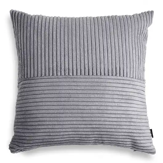 Najlepsza cena Cord Slim szara poduszka dekoracyjna 45x45