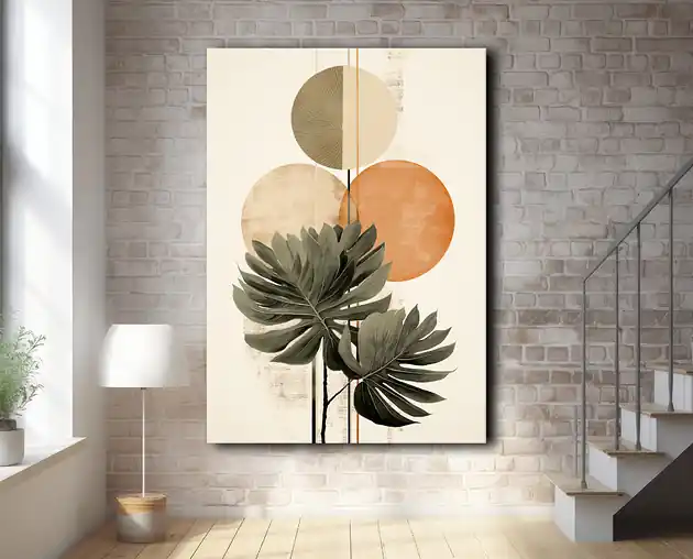 Rabat Tropikalne liście - Plakat - Loft, Minimalizm