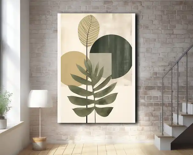 Tropikalne liście - Plakat - Loft, Minimalizm Super okazja