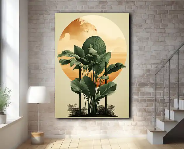 Tropikalne liście - Plakat - Loft, Minimalizm Zamów dziś